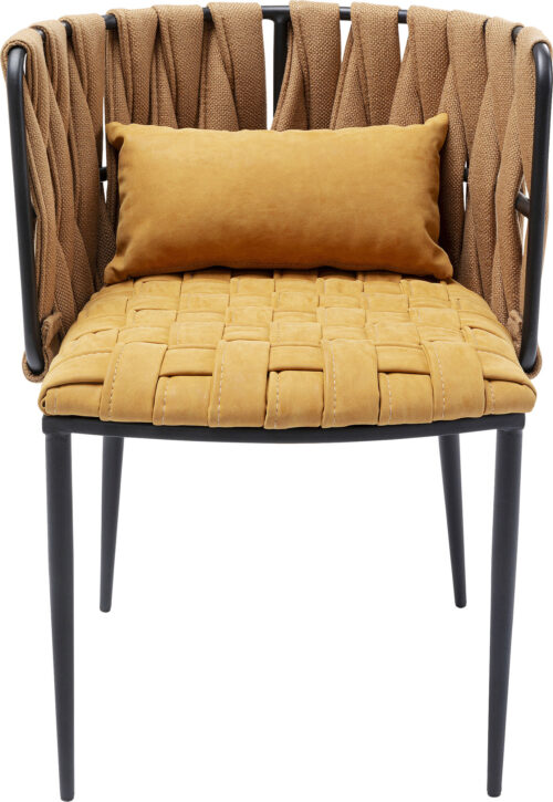 Armlehnstuhl Cheerio Gelb inkl. Kissen