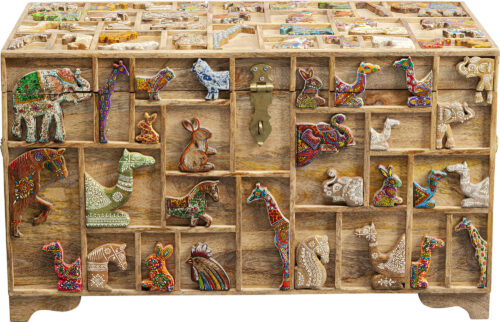 Truhe Zoo 81x47cm