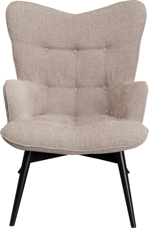 Sessel Black Vicky Hellbraun