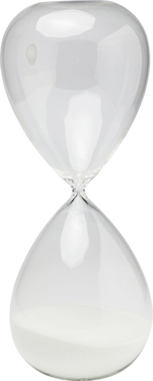 Sanduhr Timer Weiß 45cm