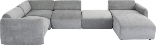 Wohnlandschaft 2 Lucca Grau Rechts 328cm