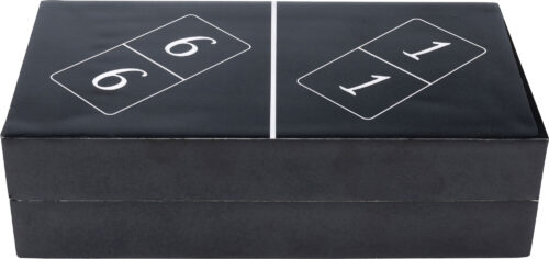 Deko Objekt Domino Schwarz 24x7cm