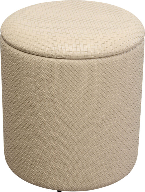 Hocker Venezia Storage Beige Ø40cm