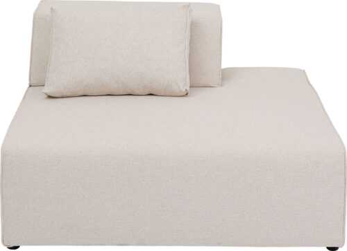 Infinity Ottomane Semi Elements Creme Rechts 120cm
