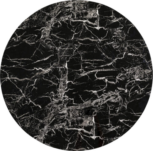 Tischplatte Schickeria Marmor Schwarz Ø110cm