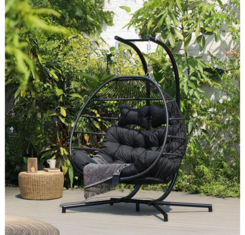 HOME DELUXE Hängesessel LOMA 2 Sitzer - 136,5 x 194 x 98 cm