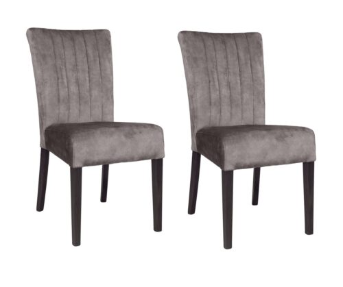 Home affaire 4-Fußstuhl (Set, 2 St), vertikale Nähte in der Rückenlehne