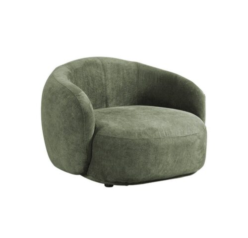 HOME DELUXE Sessel CASARA Webstoff - 99 x 72 x 104 cm, Runder Sessel, Wohnzimmer, Sessel Abgerundeter