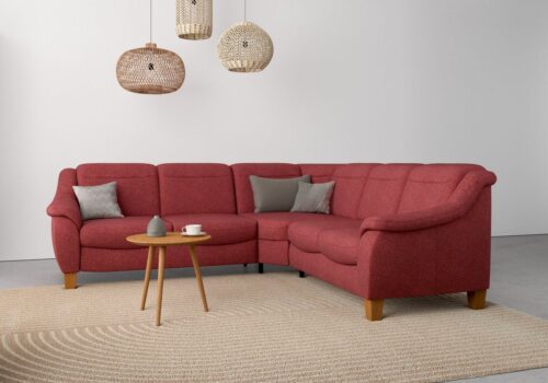 Home affaire Ecksofa Caldera L-Form, Federkern, wahlweise mit Kopfteilverstellung, Bettfunktion, Bettkasten