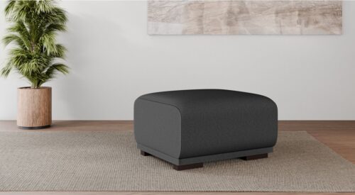 Home affaire Polsterhocker BORNHOLM, kleiner Hocker passend zur Serie, Maße B/T/H: 61/72/46 cm, mit Wellenfederung, in hochwertiger Verarbeitung