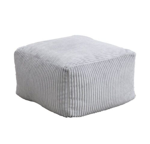 HOME DELUXE Hocker Sitzsack Hocker COZY - 44 x 44 x 25 cm, Cord Hocker, Polsterhocker, Fußhocker, Sitzhocker