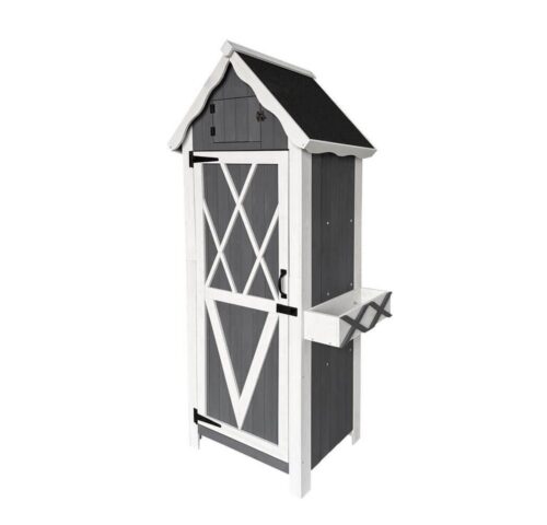 HOME DELUXE Geräteschrank Gartenschrank YANA aus Holz Größenauswahl - Auflagenbox, Gartenbox wasserfest