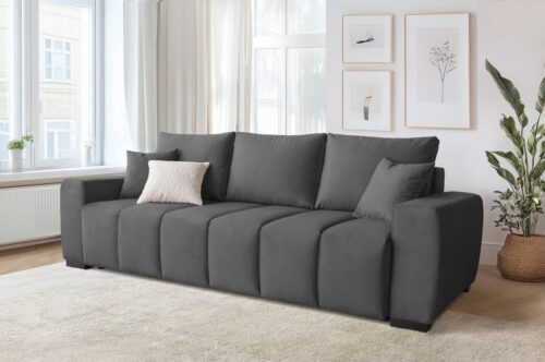 Home affaire Schlafsofa Bello, mit Bettfunktion, Bettkasten, Frei im Raum stellbar, Federkern