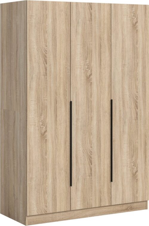 Home affaire Kleiderschrank Skarde Schlafzimmerschrank, Garderobe, Schrank, Bestseller (Otto Bestseller Garderobe Schlafzimmerschrank) Breite: 120 cm, eichefarben Kleiderstange und 4 Einlegeböden
