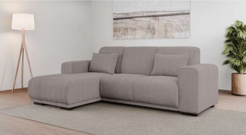 Home affaire Ecksofa BORNHOLM L-Form, B: 234 cm - OTTO. Verlässliche Qualität., Recamiere links oder rechts bestellbar, Wellenfederung, inkl. 2 Kissen
