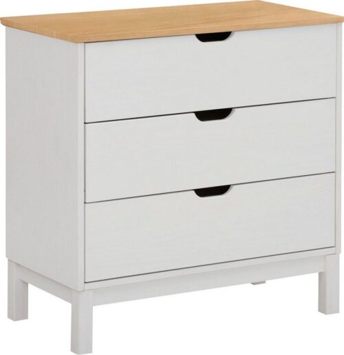 Home affaire Kommode Post, aus massivem Kiefernholz, mit Stauraummöglichkeiten, Breite 76 cm