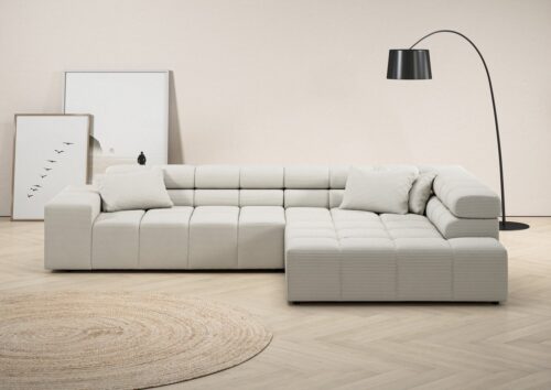 Home affaire Ecksofa Ancona incl. Kopfteilverstellung, OTTOs Choice, Breite 319cm, L-Form, wahlweise motorische Sitztiefenverstellung, auch in Cord + Easy Care