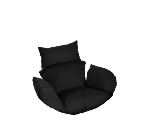 HOME DELUXE Auflagekissen Polyrattan Hängesessel CIELO Kissen, (1 St), Kissenbezug aus waschbaren Polyester