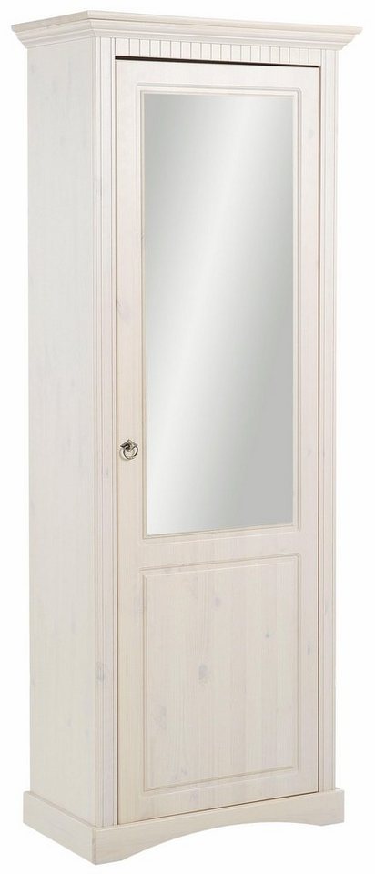 Home affaire Schuhschrank Rustic aus massiver Kiefer, mit Spiegel, für ca. 16 Paar Schuhe