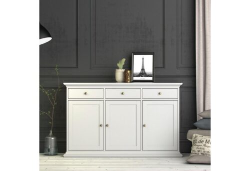 Home affaire Kommode Paris, mit vielen Staurammöglichkeiten und einer Rahmenoptik, Breite 143,7 cm