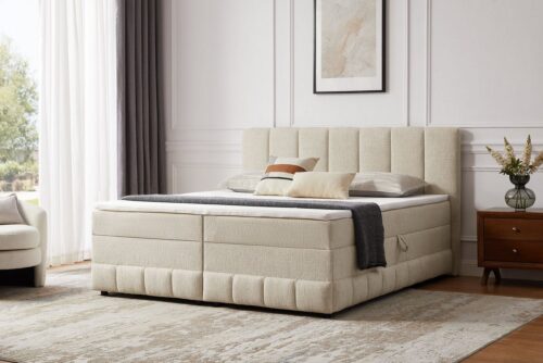 Home affaire Boxbett Likely inkl. Bettkasten, Liegefläche 180x200 cm, in Boxspring-Optik, inkl. Topper, erhältlich in verschiedenen Farben
