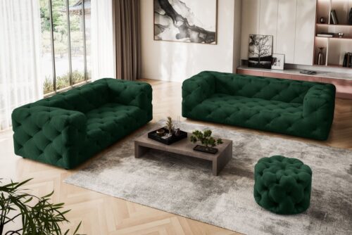 Home affaire 2-Sitzer FOLLINA, 2-Sitzer Sofa mit klassischer Chesterfield-Knopfheftung