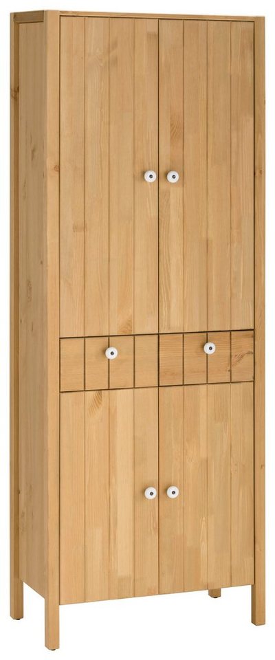 Home affaire Hochschrank Tina Badmöbel, Schrank, Breite 57 cm, Massivholz, FSC®