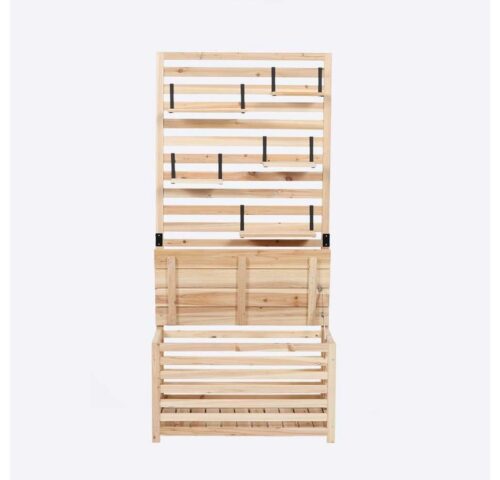 HOME DELUXE Balkonsichtschutz Balkon-Sichtschutz ORELIA (Maße 80 x 40 x 171 cm) Aufbewahrungsfunktion, Sitzgelegenheit