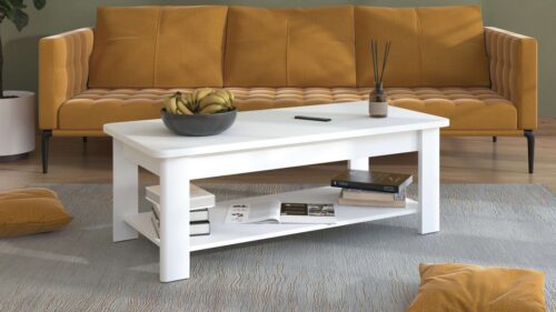 Home affaire Couchtisch Jersey Kaffeetisch, 124 cm, in trendigen Farben, modern, Eleganter Couchtisch, zeitloses Design, mit eine Ablagebode