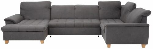 Home affaire Wohnlandschaft Lyla U-Form, wahlweise mit Rückenfunktion und zusätzlich mit Bett + Bettkasten