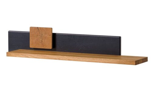 Massivmoebel24 Wandregal KITZBÜHEL, 1-tlg., Wandregal Wildeiche 110x20x20 natur geölt/lackiert KITZBÜHEL #123