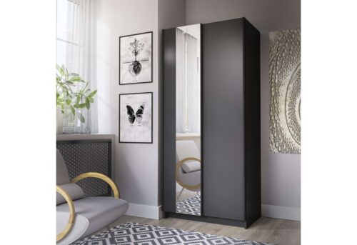 Home affaire Kleiderschrank Hildreth, Wäscheschrank, Schwebetüren, Versand nur 4,95€! mit Spiegel, FSC®-zertifizierter Holzwerkstoff, in 3 Breiten