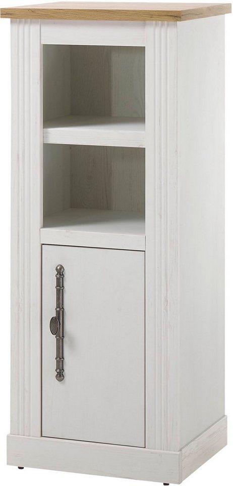 Home affaire Midischrank WESTMINSTER, Badschrank im Landhausstil, Schrank mit Metallgriffen in 2 Farben verfügbar, mit offenen Fächern und Stauraum