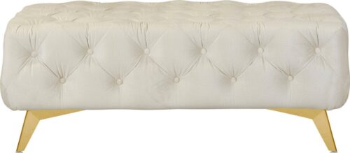 Home affaire Polsterhocker Amaury, Chesterfield-Optik, Breite 120cm, Fußfarbe wählbar