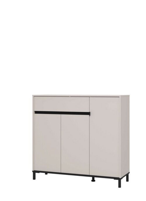 Home affaire Schuhkommode Flannan, Schuhregal, Schuhschrank, Gesamthöhe 109,5 cm, sechs Regale und eine Schublade, Gesamtbreite 118,5 cm