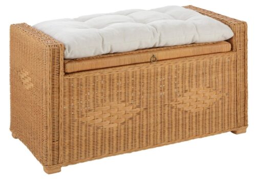 Home affaire Sitztruhe Schönerempfang, TOPSELLER! (Rattan-Bank, OTTOs Choice), Belastbar bis max. 80 Kg, mit Stauraum