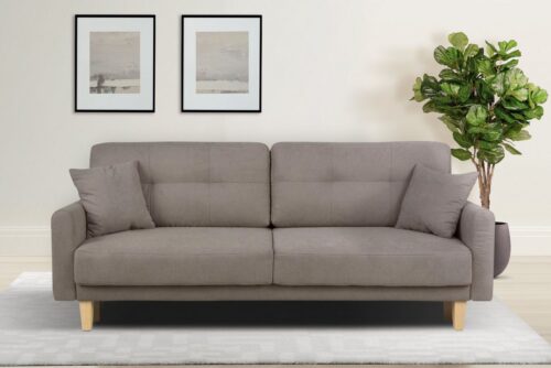 Home affaire 3-Sitzer TRIPLO optionale Schlafsofa mit Bettkasten, Maße B/T/H: 215/100/89 cm, Wahlweise Bettfunktion - Liegefläche 145x191 cm, Rücken-, Zierkissen