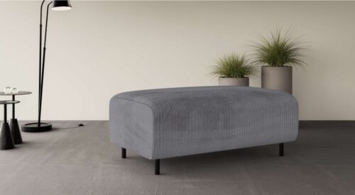 Home affaire Polsterhocker ARROS groß mit Wellenunterfederung, Maße B/T/H: 120/70/46 cm, passend zur Serie, in hochwertiger Verarbeitung