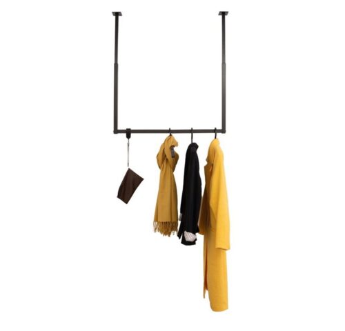 HOME DELUXE Garderobenleiste SWAY - 50/80 x 3 x 60/120  cm, Kleiderstange Industrial, Handtuchhalterung