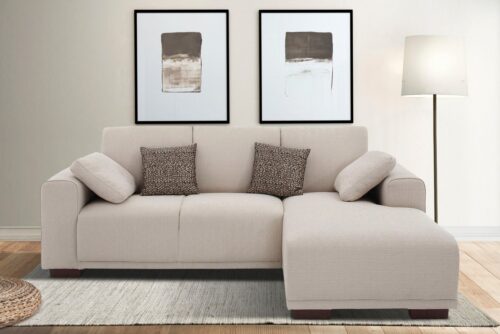 Home affaire Ecksofa BORNHOLM L-Form, B: 234 cm - OTTO. Verlässliche Qualität., Recamiere links oder rechts bestellbar, Wellenfederung, inkl. 2 Kissen