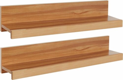Home affaire Wandregal Logo,teilmassiv, Breite: je 90 cm, Set 2-tlg., Ablageflächen Massivholz,in 4 Schritten montierbar