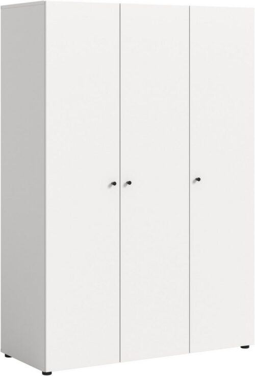 Home affaire Kleiderschrank BILLINGS, TOPSELLER!, Schlafzimmerschrank, Schrank, Garderobenschrank (OTTO BESTSELLER, Garderobe & Schlafzimmer) Breite 130cm, weiß, 3-türig, inkl. 1 Kleiderstangen und 4 Ablageböden