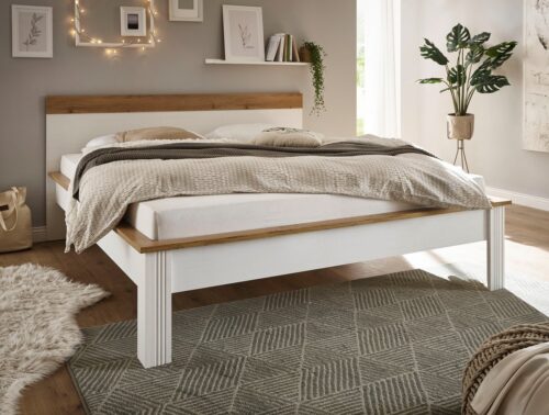 Home affaire Einzelbett WESTMINSTER Bett im Landhausstil, Doppelbett, Bettgestell, in verschiedenen Farben verfügbar, Liegefläche 90/140/180x200 cm