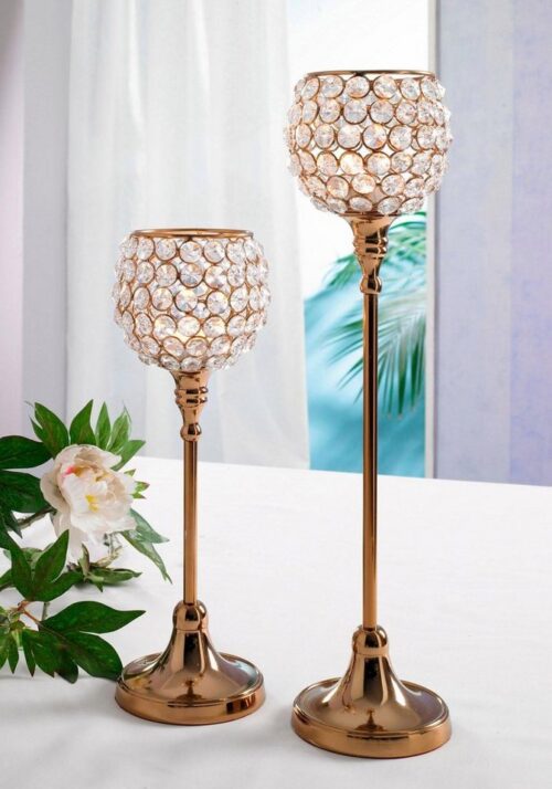 Home affaire Teelichthalter Kristall (Set, 2 St)