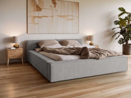 Home affaire Polsterbett LAUREDA Bettgestell mit Lattenrost, in 4 Breiten- 140, 160, 180, 200cm, mit Kopfteil und Bettkasten, ohne Matratze