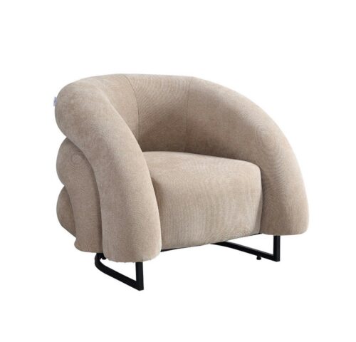 HOME DELUXE Loungesessel Sessel MACA Samtgewebe - 95 x 73 x 88 cm, Polsterstühle, Relexsessel, Wohnzimmer, Einzelsofa