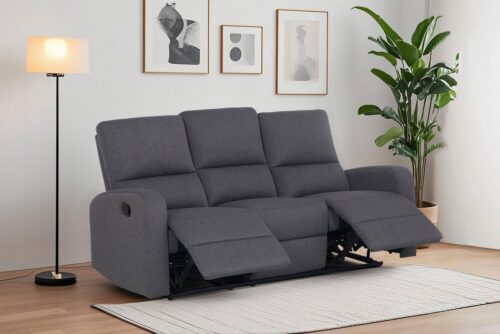 Home affaire 3-Sitzer TOURNAY manuelle Relaxfunktion, Liegefunktion (105°-135), Webstoff, Reclinerfunktion in 2 Sitzen (links u. rechts)