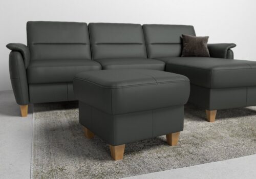 Home affaire Polsterhocker Palmera, B: 58 cm, mit Stauraum, Federkern