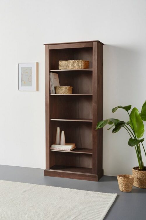 Home affaire Bücherregal Liotta, mit 4 verstellbare Einlegeböden, aus massivem Kiefernholz