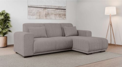 Home affaire Ecksofa BORNHOLM L-Form, B: 234 cm - OTTO. Verlässliche Qualität., Recamiere links oder rechts bestellbar, Wellenfederung, inkl. 2 Kissen
